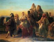 Arab or Arabic people and life. Orientalism oil paintings  443